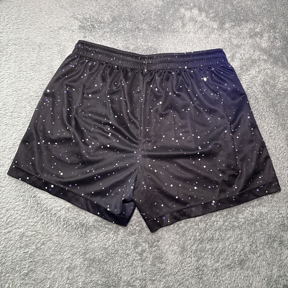 Bacon And Barbells Men's SZ L Training Shorts Fitness Purple Galaxy Design - Picture 10 of 12